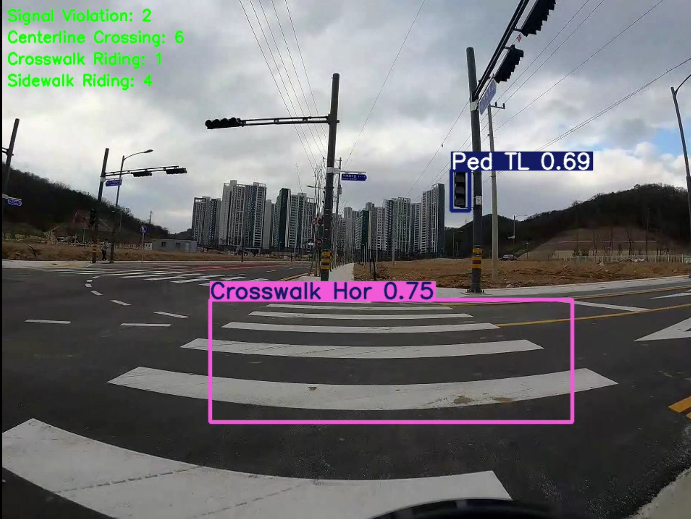 Detection example on real footage